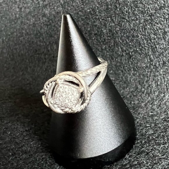 David Yurman Infinity Ring with Diamonds STYLE NUMBER: R12610DSSADI85 - Picture 7 of 7